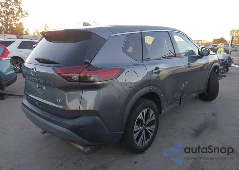 2021 Nissan Rogue Sv Fwd из США, поврежденный, VIN 5N1AT3BA7MC790349